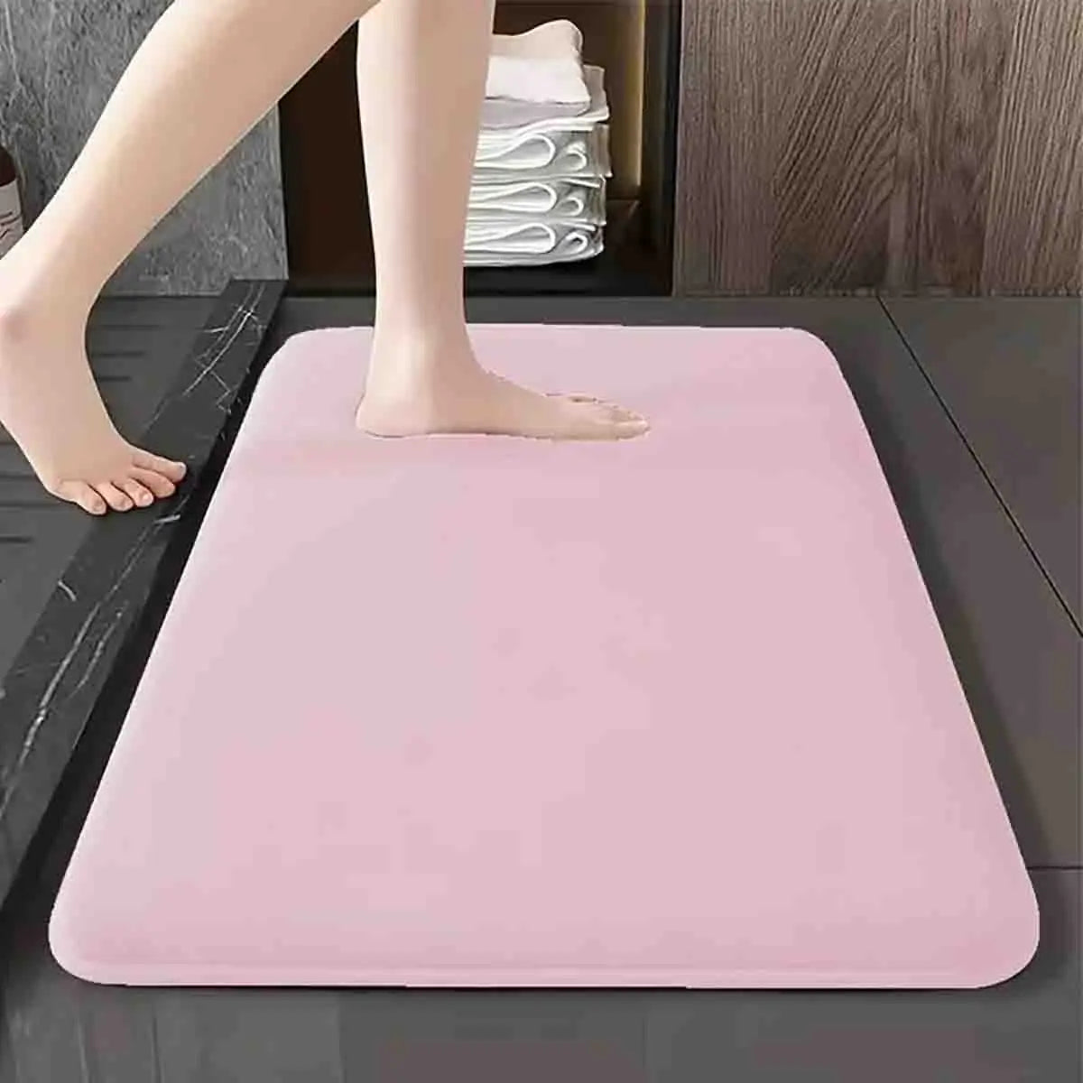 Soft Landing — Super Absorbent Coral Velvet Anti-Slip Bath Mat