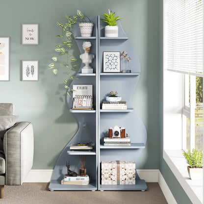The Corner That Finally Does Something — Tribesigns 5-Tier Wall Corner Bookshelf & Plant Stand