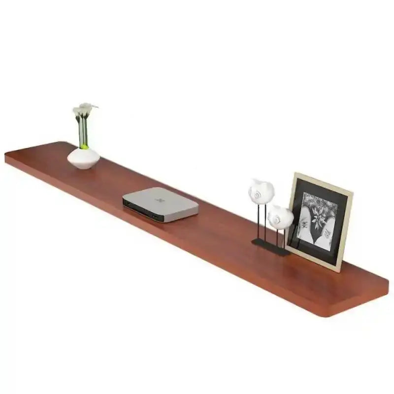 Scandinavian Floating TV Stand — Wall-Mounted Walnut Media Console
