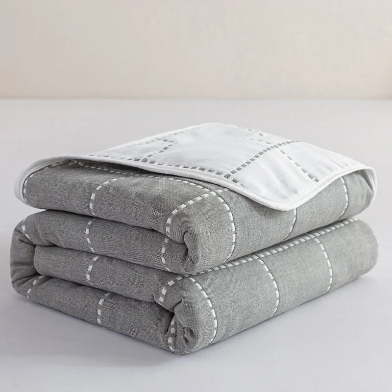 Cotton Gauze Summer Quilt — Solid