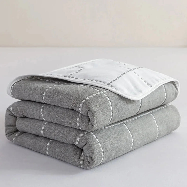 Cool Breathability Summer Quilt Multi-functional Cotton Gauze Fabric Towel Blanket Thin Breathable Duvet Skin-friendly Comforter Jonine’s Corner