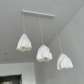 3D Flower Pendant Light — Nordic Resin Chandelier – Modern Decor