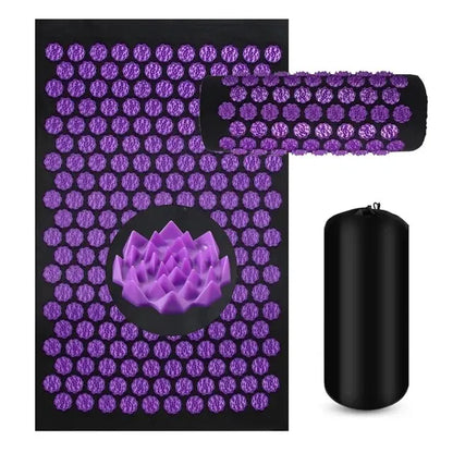 The Pressure Point Set — Spike Acupressure Mat &amp; Pillow for Back Pain, Muscle Relief &amp; Better Sleep