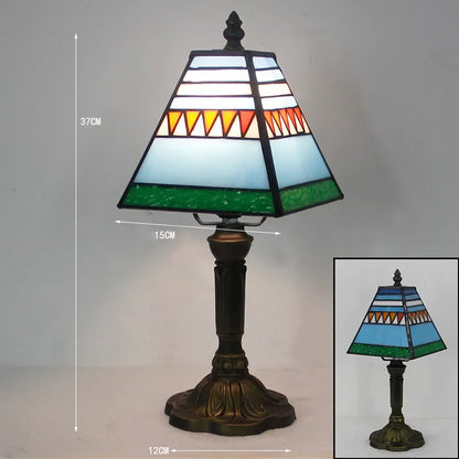 Old World Glow — European Retro Art Glass LED Desk Lamp