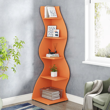 The Corner That Finally Does Something — Tribesigns 5-Tier Wall Corner Bookshelf & Plant Stand