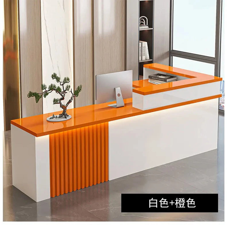 Nordic Luxury Reception Desk with LED Lighting Jonine’s Corner