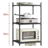 Kitchen storage cart for shelves - multi-level floor-standing household storage unit - bathroom shelf - microwave oven shelf