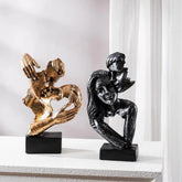 Vilead Couple Statue Lover Sculptures Tabletop Shelf Decor Anniversary Wedding Gift Home Interior Contemporary Mantel Bookshelf Jonine’s Corner