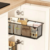 2Pcs Pull Out Cabinet Organizer Carbon Steel Slide Out Drawers Sliding Pantry Shelves For Kitchen Base Cabinet Organization Jonine&