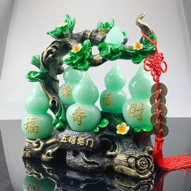 Feng Shui Gourd Ornament — Prosperity & Home Office Decor