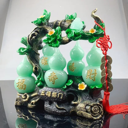 Feng Shui Gourd Ornament — Prosperity & Home Office Decor