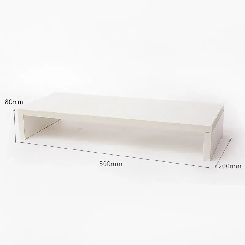 Clear the Desk, Clear the Mind — Wooden Desktop Storage Rack & Monitor Stand