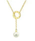 Gold Heart Toggle Necklace — Beaded Chain Gift for Her