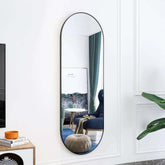 The Mirror That Opens the Room — Oversized Oval Full-Length Mirror
