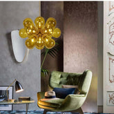 Suspended in Light — Designer Glass Bubble Chandelier for Bedroom & Living Room