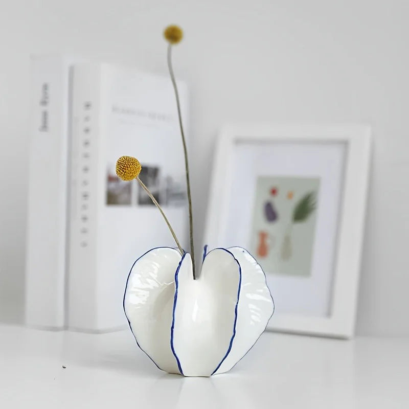The Statement Vase — Modern Ceramic Vase for Flowers, Stems &amp; Home Styling