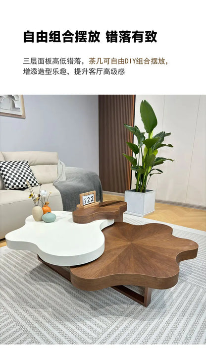 Vintage Ornate Coffee Table — Elegant Artistic Statement Piece for Living Room