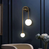 The Warm Detail — Gold Glass Ball Wall Sconce