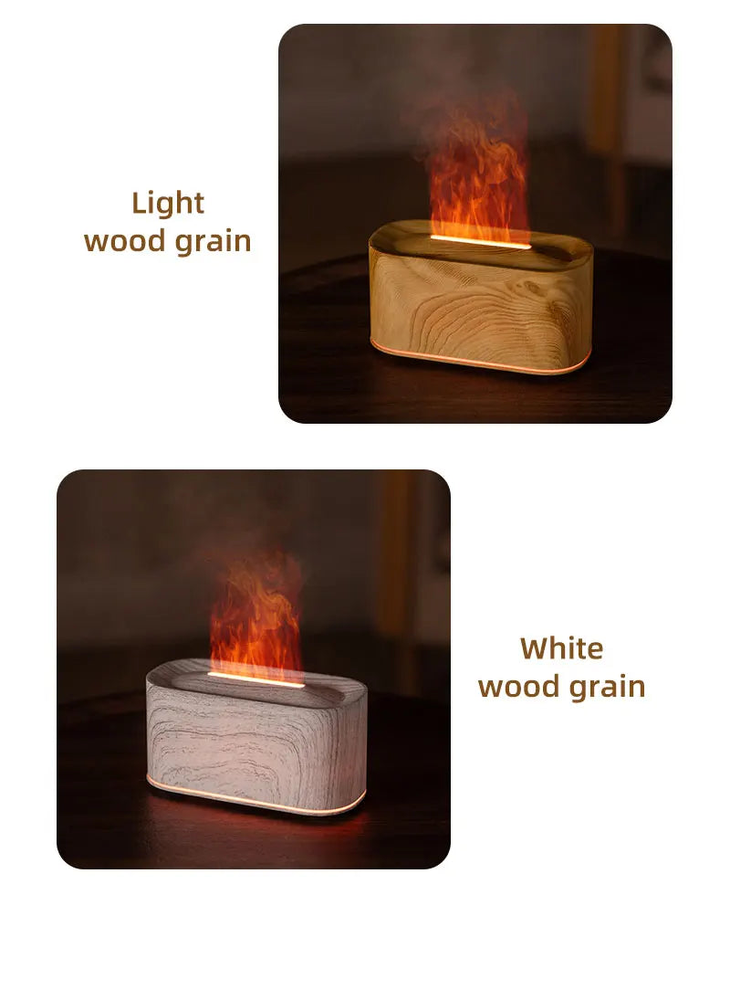 Flicker & Flow — Flame Effect Aromatherapy Diffuser & Humidifier