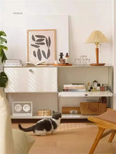 MLG Modern Dual Cabinet – Wood & Acrylic Living Room Storage