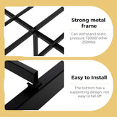 JHK Square Metal Platform Bed Frame Heavy Duty with 11.9" Under-Bed Storage No Box Spring Needed Easy Assembly For Living Room Jonine&