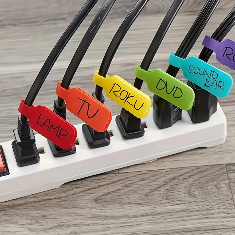 Tame the Tangle — Reusable Color-Coded Cable Organizer Straps (10/30/50pcs)