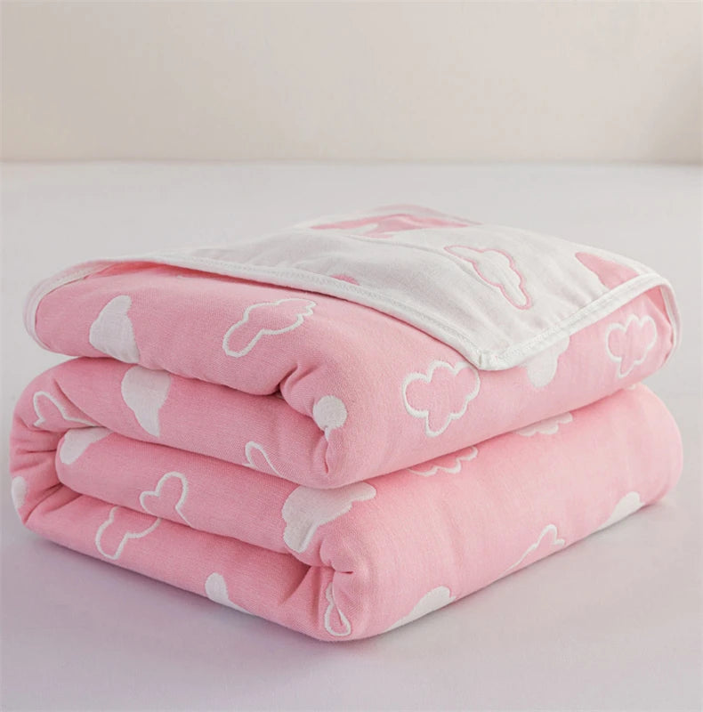 Cotton Gauze Summer Quilt — Plaid