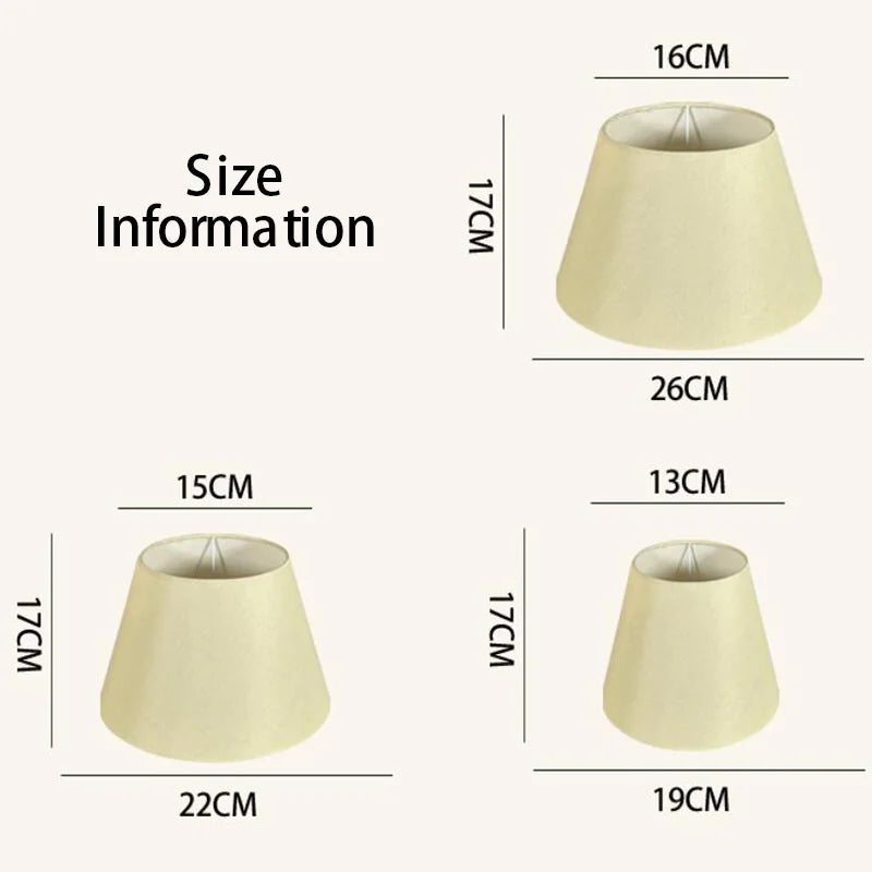 Nordic Style Chandelier Lamp Shade Linen Cloth Bedside Table Ceiling Light Cover E27 Modern Home Decor Wall Lamp Floor Lampshade