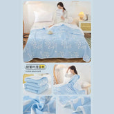 Cool Breathability Summer Quilt Multi-functional Cotton Gauze Fabric Towel Blanket Thin Breathable Duvet Skin-friendly Comforter Jonine’s Corner