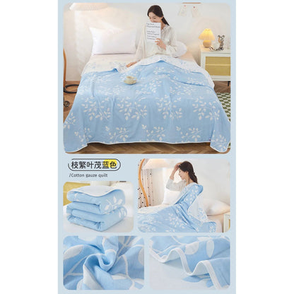 Cotton Gauze Summer Quilt — Solid