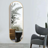 The Mirror That Opens the Room — Oversized Oval Full-Length Mirror