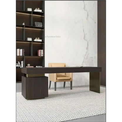 Italian Minimalist Luxury Study Desk
