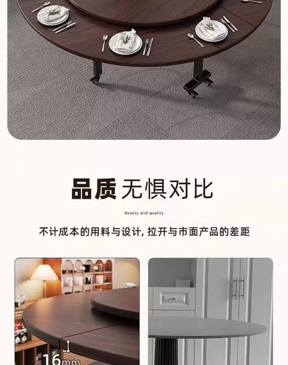 Round Foldable Dining Table — 100 & 120cm