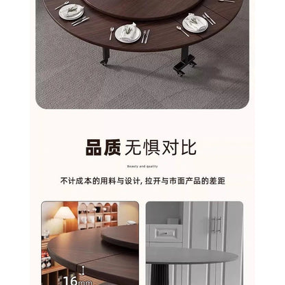 Round Foldable Dining Table — 100 &amp; 120cm