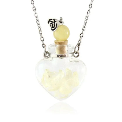Fashion Glass Perfume Essential Oil Bottle Pendants DIY Women&