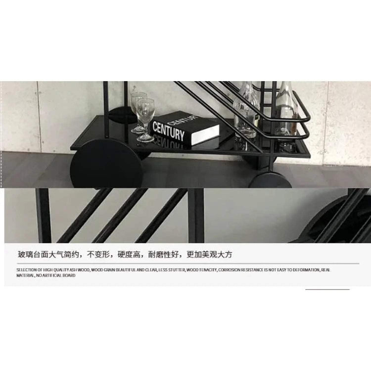 Iron Art Rolling Bar & Serving Cart Jonine’s Corner