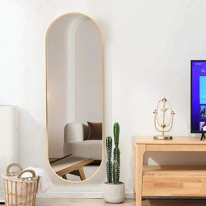 The Mirror That Opens the Room — Oversized Oval Full-Length Mirror