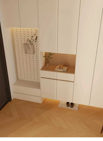 Custom Solid Wood Entryway Shoe Cabinet