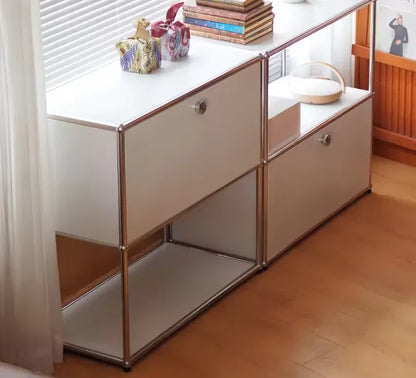 Dual Cabinet Storage Organizer — Modern Chest of Drawers for Bedroom & Living Room