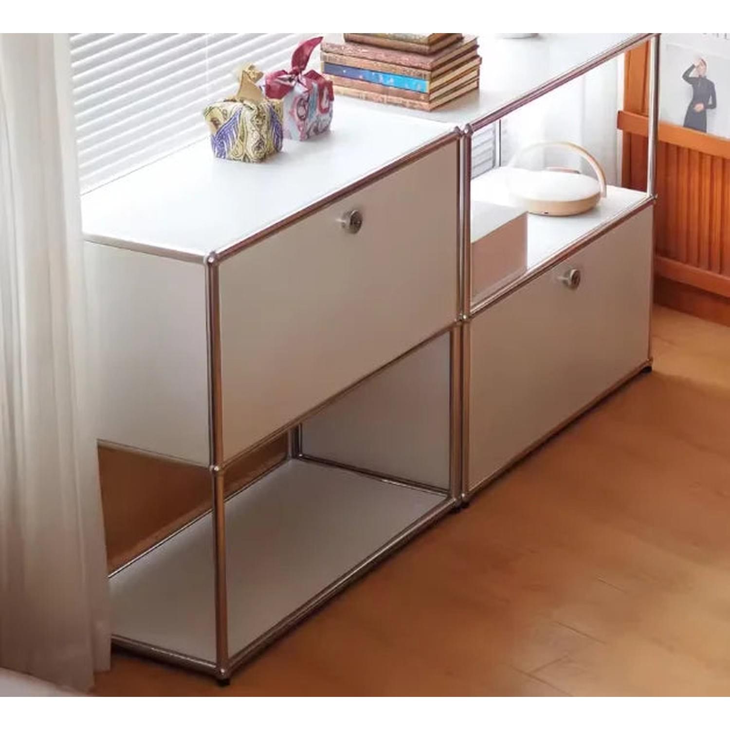 Dual Cabinet Storage Organizer — Modern Chest of Drawers for Bedroom &amp; Living Room