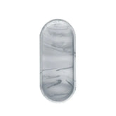 New Silicone Bathroom Vanity Tray Oval Marble Kitchen Countertop Storage Tray Non Slip Decorative Tray Toilet Tank Tray