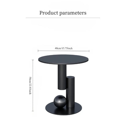 Round Metal Side Table — Modern Moroccan Coffee & Sofa Table