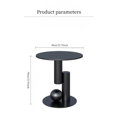 Round Metal Side Table — Modern Moroccan Coffee &amp; Sofa Table