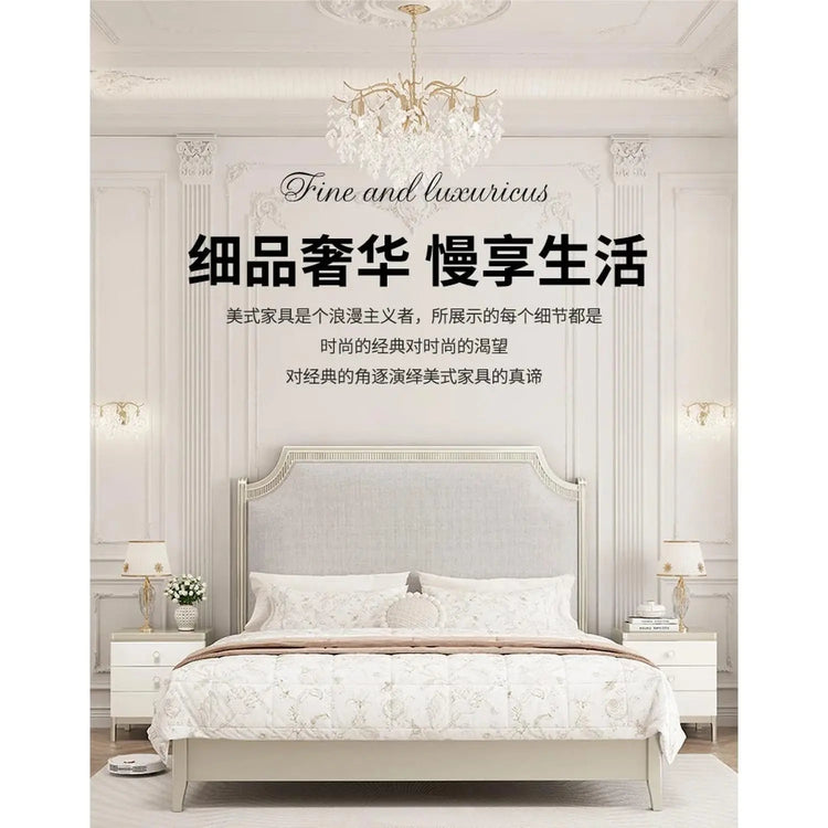 European Minimalist Waterproof Bed Frame with Headboard Jonine’s Corner