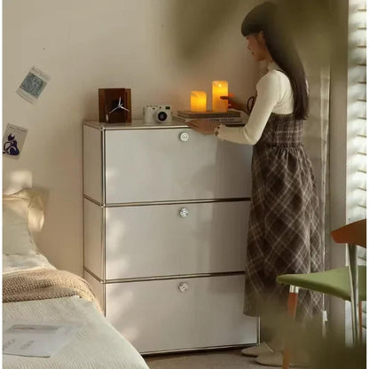 Dual Cabinet Storage Organizer — Modern Chest of Drawers for Bedroom &amp; Living Room