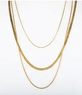 Gold Heart Toggle Necklace — Beaded Chain Gift for Her
