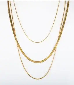 Gold Heart Toggle Necklace — Beaded Chain Gift for Her