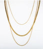 Stainless Steel Vintage Textured Delicate Necklace