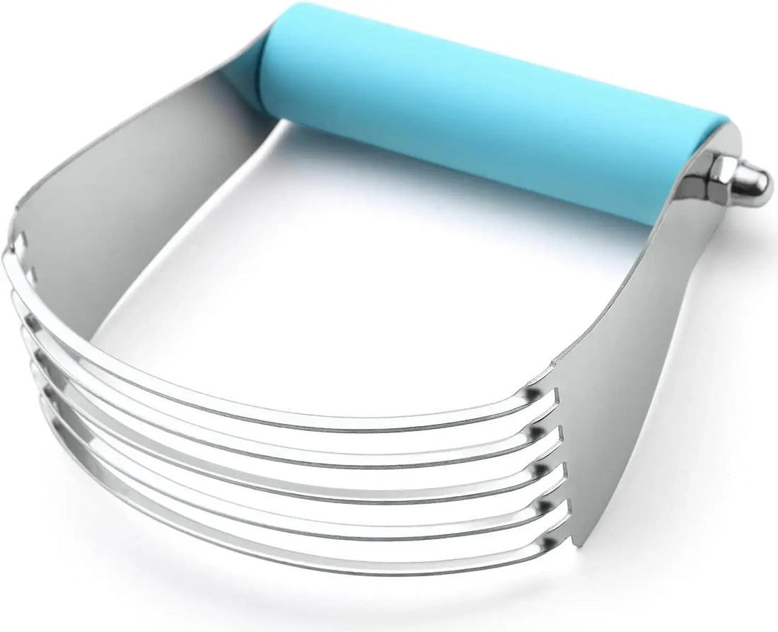 Dough Blender &amp; Pastry Cutter Set – Stainless Steel with Bench Scraper