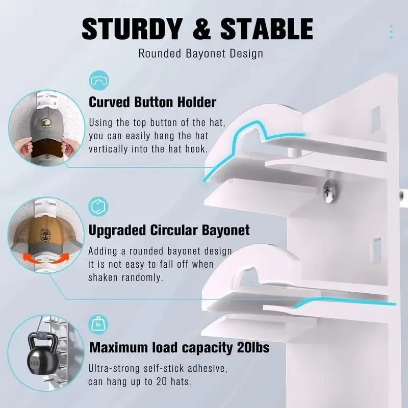 Wall-Mount Hat Rack